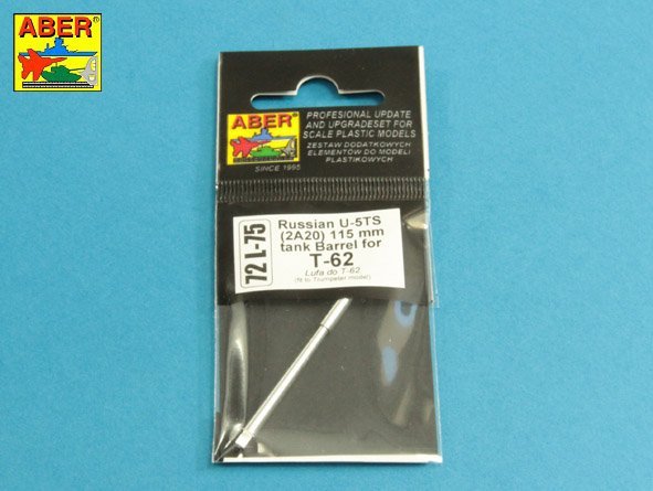 Canon Aber 72L-75 U-5TS(2A20) de 115 mm pour char russe T6 à l'échelle 1/72