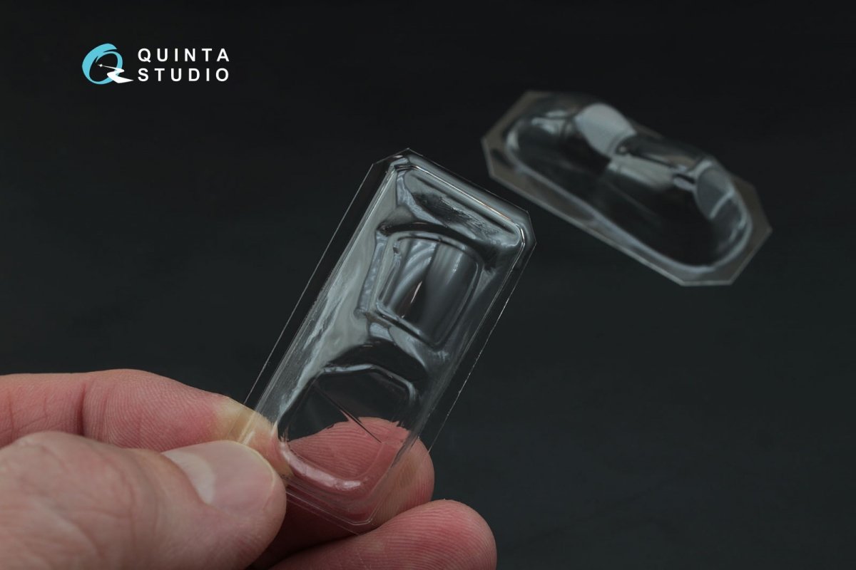 Quinta Studio QC72006 Mi-24/35 all bubble-version vacuformed clear canopy (for Zvezda kit) 1/72 – Bild 5