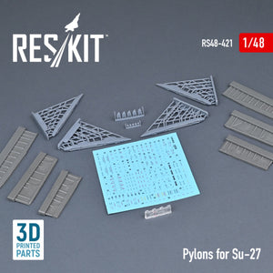 RESKIT RS48-0421 PYLONS FOR SU-27 1/48 – imagen 2