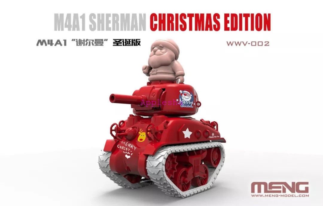 Meng Model WWV-002 M4A1 Sherman Q Editon Assembly Model Christmas Xmas Special Gift – Bild 2