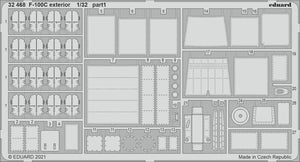 Eduard 32468 F-100C extérieur TRUMPETER 1/32