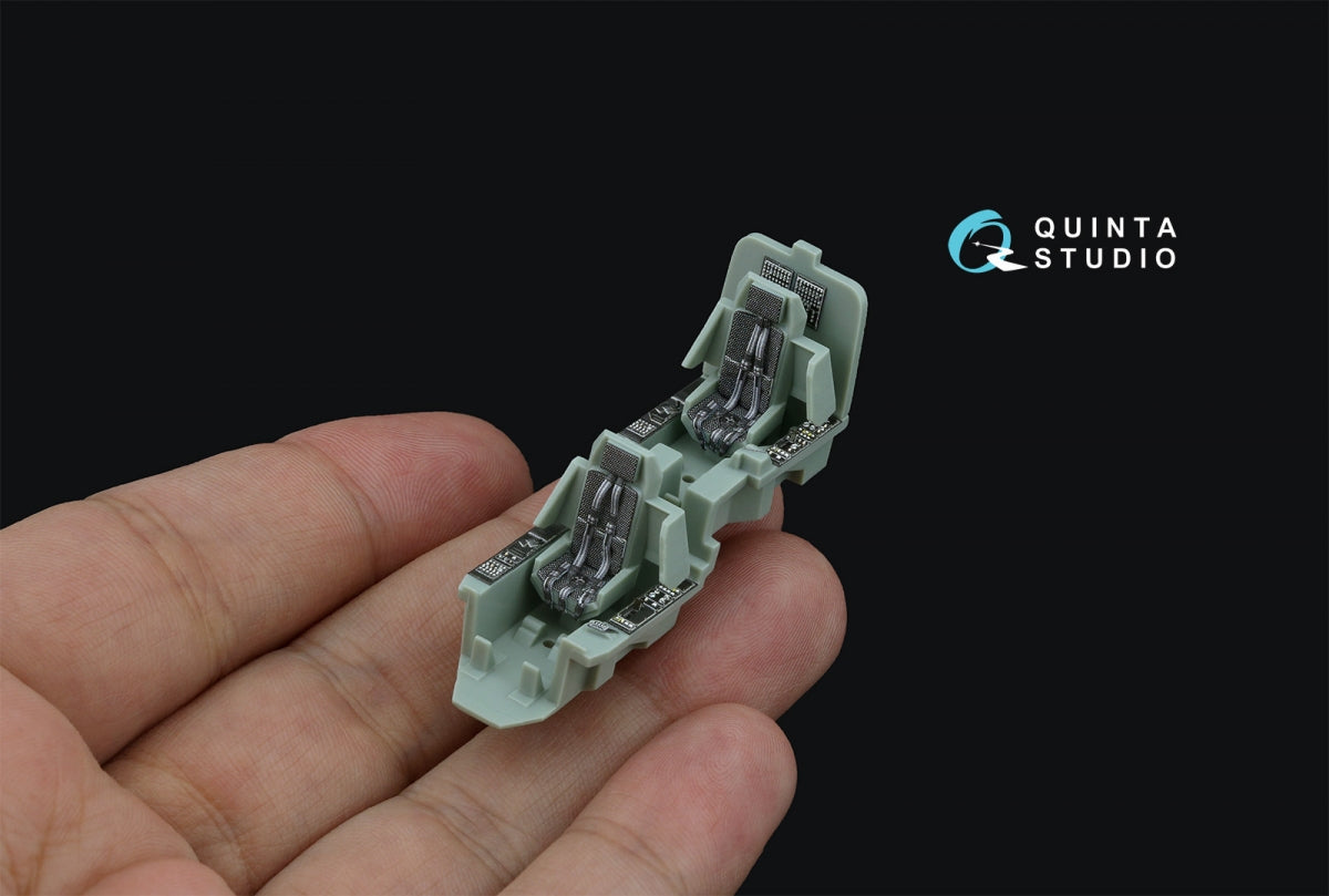 Quinta Studio QD+72152 AH-64D early 3D-Printed coloured Interior on decal paper (Academy)(with 3D-printed resin part) 1/72 – immagine 10
