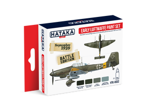Hataka HTK-AS02 Early Luftwaffe paint set 4x17ml – immagine 3