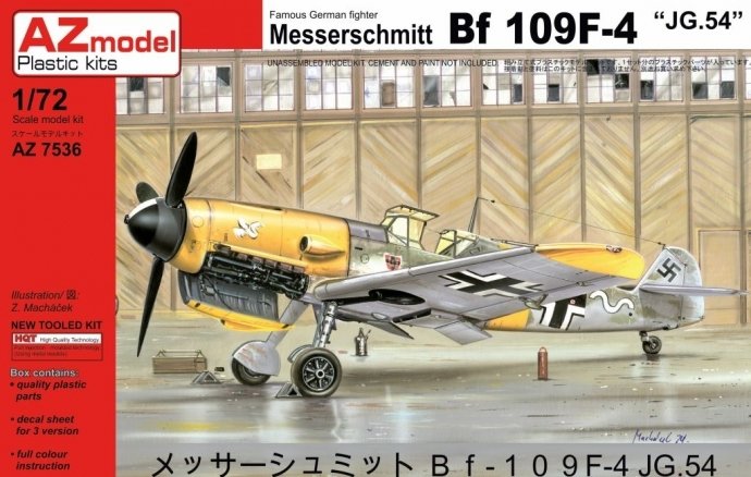 AZmodel AZ7536 Messerschmitt Bf-109F-4 "JG.54" 1/72