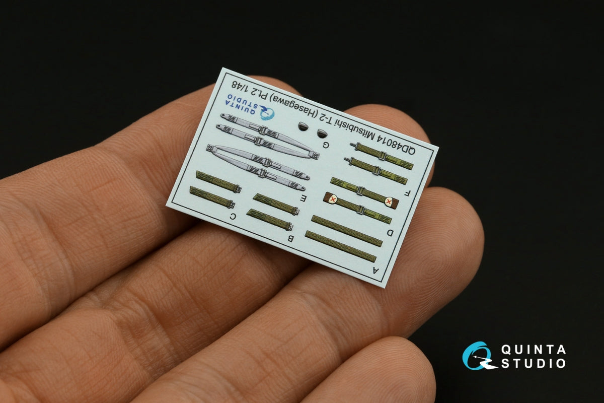 Quinta Studio QD48014 Mitsubishi T-2 3D-Printed coloured Interior on decal paper (Hasegawa) 1/48 – immagine 7