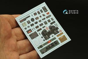 Quinta Studio QD32190 P-47N Thunderbolt 3D-Printed coloured Interior on decal paper (Trumpeter) 1/32 – imagen 2