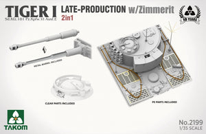 Takom 2199 Tiger I Late Production w/zimmerit Sd.Kfz. 181 Pz.Kpfw. VI Ausf. E (Late/Late Command) 1/35 – Bild 7