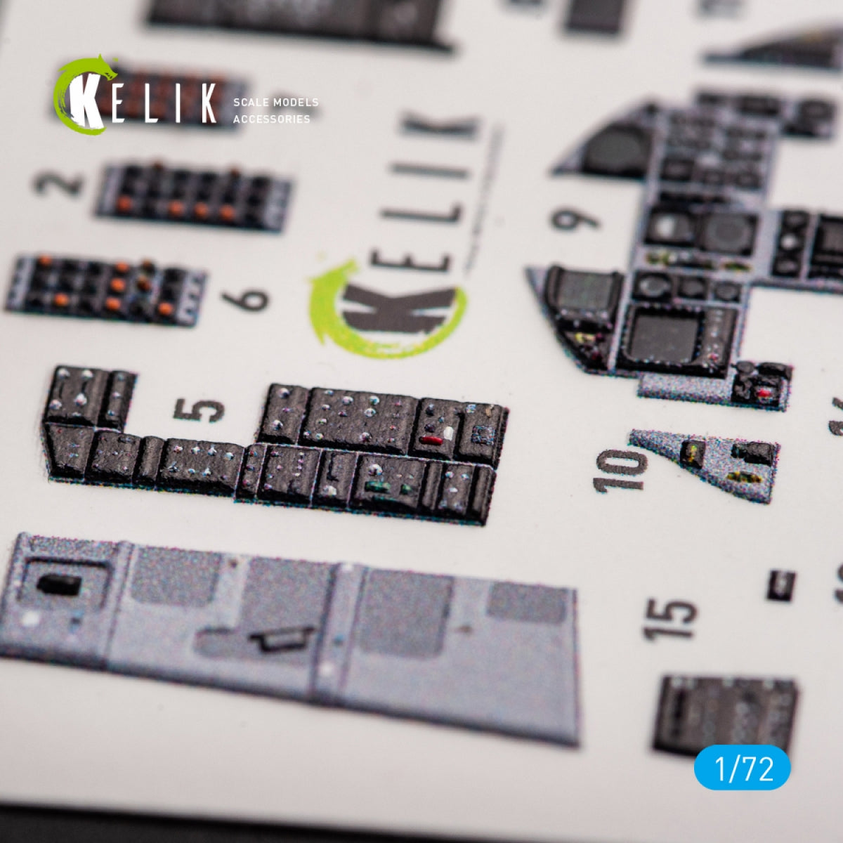 KELIK K72048 F-15C MSIP II EAGLE INTERIEUR 3D AUTOCOLLANTS POUR GWH 1/72 – image 7