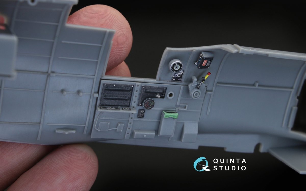 Quinta Studio QD32030 Spitfire Mk.V 3D-Printed &amp;amp; coloured Interior on decal paper (for Hobbyboss kit) 1/32 – immagine 8