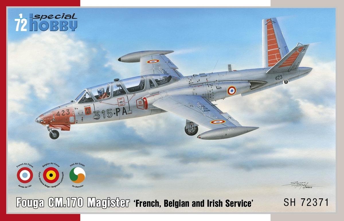 Special Hobby 72371 Fouga CM.170 Magister &amp;#39;French, Belgian &amp;amp; Irish Service&amp;#39; 1/72