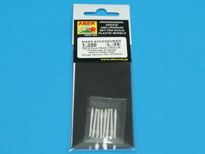Aber 350L-35 Set of 8 pcs 356 mm barrels for Kongo, Haruna, Hiei, Kirishima 1/350 – immagine 5