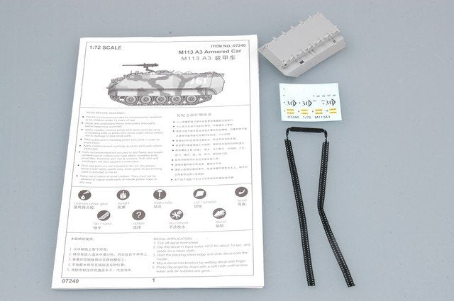 Trumpeter 07240 US M 113A3 Armored Car 1/72 – immagine 3