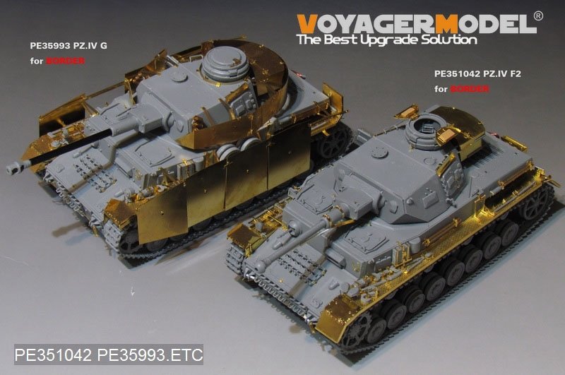 Voyager Model PE351042 WWII German Pz.Kpfw.IV Ausf.F2 Basic For Border BT-003 1/35 – immagine 19
