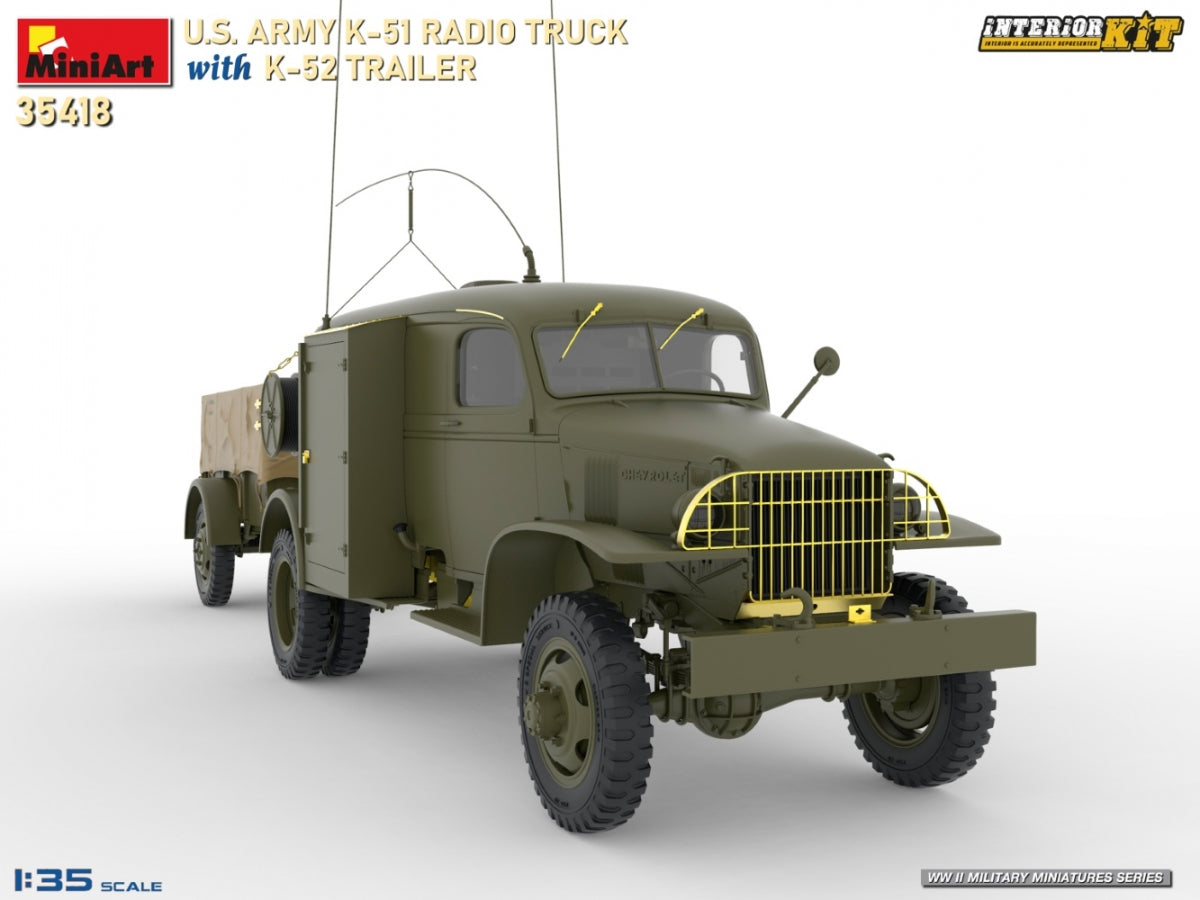 MiniArt 35418 US ARMY K-51 RADIO TRUCK WITH K-52 TRAILER. INTERIOR KIT 1/35 – Bild 5