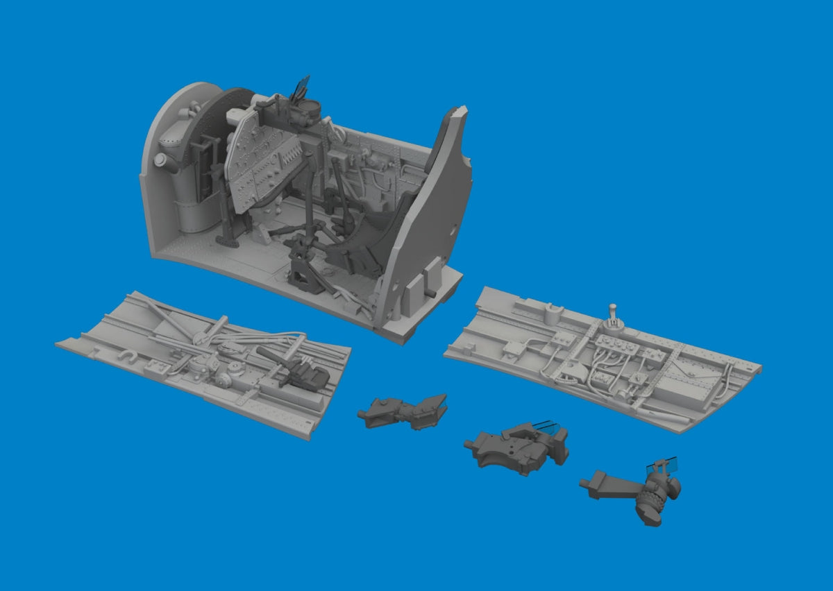 Eduard 6481124 P-40E cockpit w/ late seat PRINT EDUARD 1/48 – immagine 2