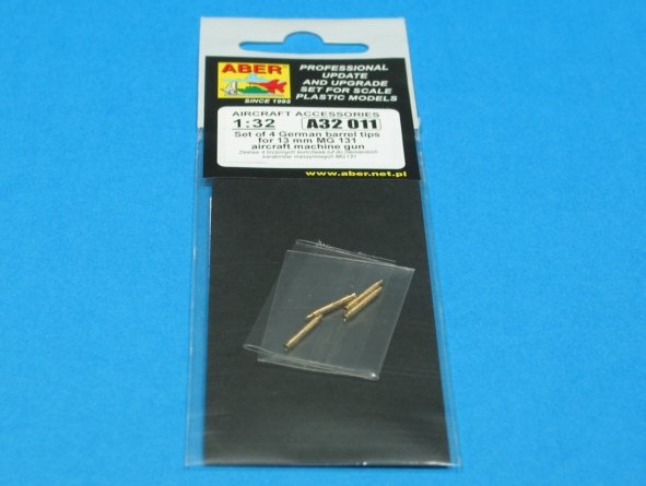 Aber A32011 Set of 4 barrel tips for German 13 mm MG 131 aircraft machine gun 1/32 – immagine 3