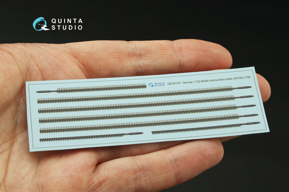 Quinta Studio QD35135 German 7.92 Metal ammunition belts (All kits) WWII 1/35 – imagen 3