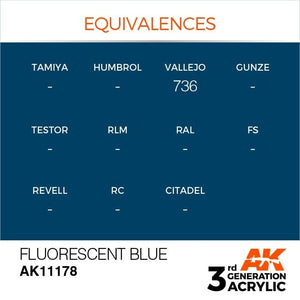 AK Interactive AK11178 FLUORESCENT BLUE – STANDARD 17ml – Bild 3