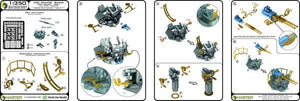 Master SM-350-091 USN 40 mm/56 Bofors twin mount ver.1 / with Mk-51 director - (resin, PE and turned parts) - (6pcs) 1/350 – zdjęcie 10
