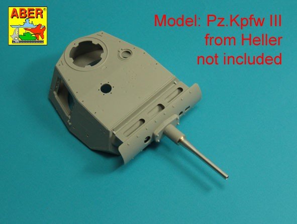 Aber 16 L-21 German barrel 50mm KwK 38L/42 forPz.Kpfw.IIIAusf.G,H,J (early) / Lufa 50mm KwK 38L/42 do czołgu Panzer III G,H,J wczesny 1/16 – immagine 5