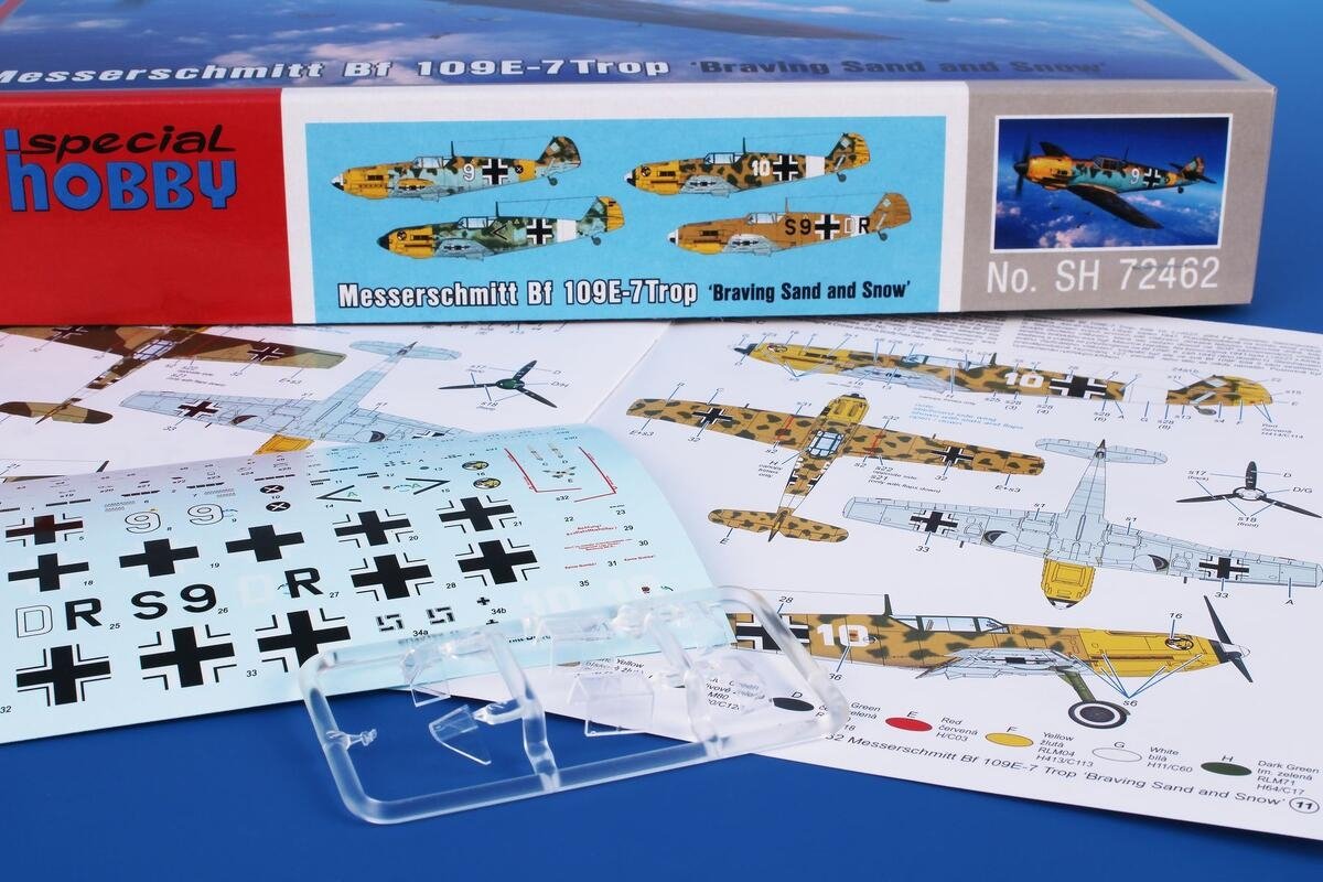 Special Hobby 72462 Messerschmitt Bf 109E-7Trop ‘Braving Sand and Snow’ 1/72 – immagine 11