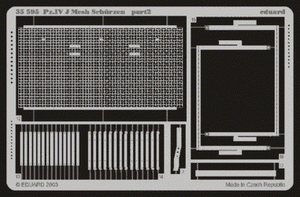 Eduard 35595 Schurzen mesh Pz. IV Ausf. J 1/35 Tamiya – immagine 3
