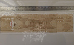 Maquette en bois Wood Hunter W35054 pour le pont du USS BB-63 Missouri (TRUMPETER 80604, échelle 1/350)
