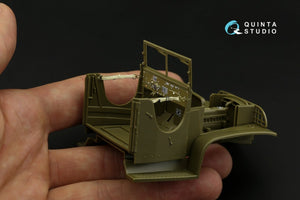 Quinta Studio QD35052 GMC CCKW 353 (open cab) 3D-Printed &amp;amp; coloured Interior on decal paper ( Tamiya ) 1/35 – immagine 5