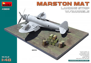 MiniArt 49019 PISTE D&amp;#39;ATTERRISSAGE MARSTON MAT avec BARILS 1/48