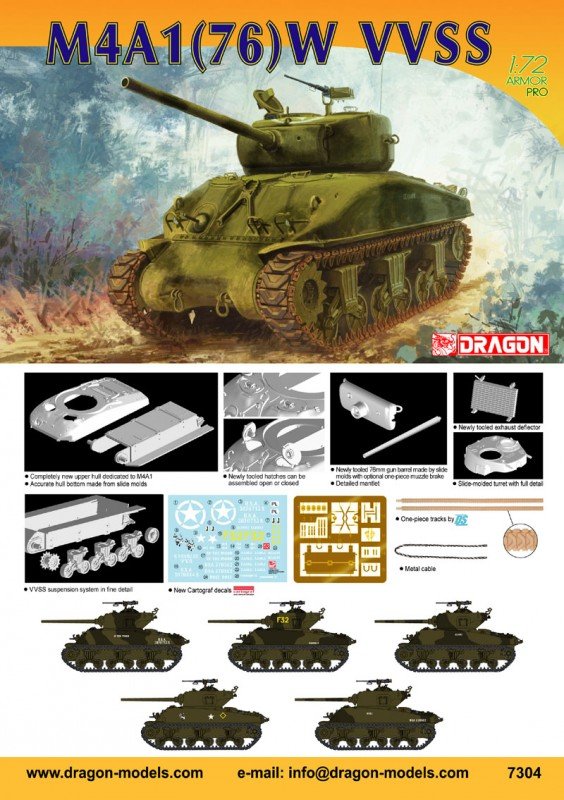 Dragon 7304 M4A1 (76) W VVSS 1/72 – imagen 2