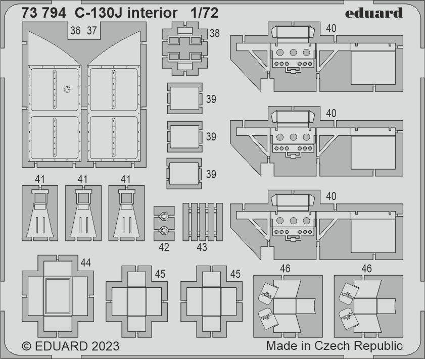 Eduard BIG72173 C-130J PART I ZVEZDA 1/72 – immagine 5