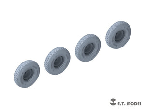 E.T. Model P35-107 WWII German Sd.Kfz.234 Large Diameter Weighted Wheels Type.7 1/35 – immagine 3