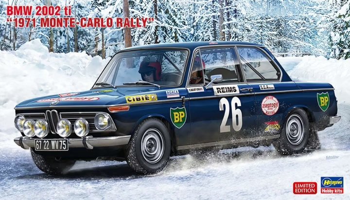 Hasegawa 20540 BMW 2002 ti "1971 Monte-Carlo Rally" 1/24