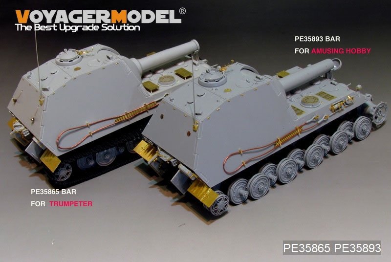 Mortier automoteur lourd allemand BAR 305 mm de la Seconde Guerre mondiale, modèle Voyager PE35865, pour maquette TRUMPETRER au 1/35 – image 7