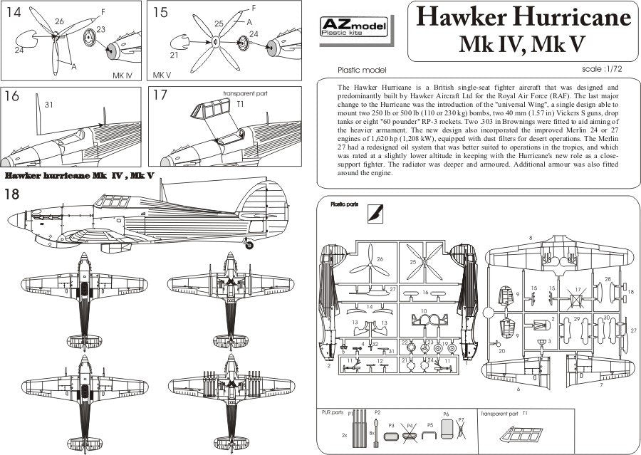 AZ Modèle AZ7325 Hawker Hurricane Mk.V (1/72) – image 4