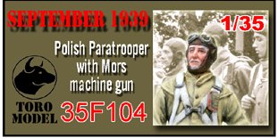 ToRo Model 35F104 Wrzesień 1939 - Polski Spadochroniarz z PM Mors / September 1939 - Polish Paratrooper with Mors machine gun 1/35 – imagen 2