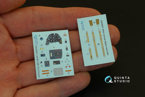 Quinta Studio QD48083 Bf 109F-2/F-4 3D-Printed &amp;amp; colored Interior on decal paper (for Eduard kit) 1/48 – image 2