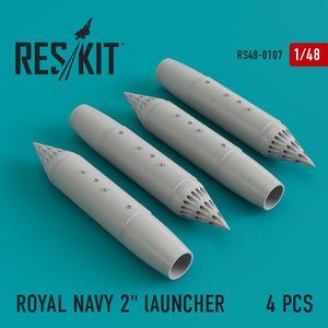 RESKIT RS48-0107 ROYAL NAVY 2&amp;quot; lAUNCHER (4 pcs) 1/48