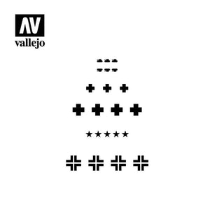 Vallejo ST-AFV001 Assorted German WWII Tank Markings Stencil 1/35 – imagen 2