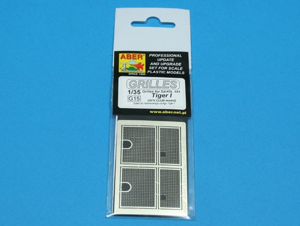 Aber 35G15 Grilles for german tank Sd.Kpz. 181 Tiger I 1/35 – immagine 4