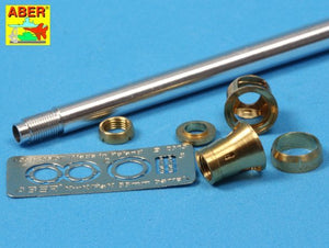 Aber 35L-076n 88mm KwK36/L56 barrel for German Tank Tiger I, Ausf. E - with early muzzle brake 1/35 – immagine 3
