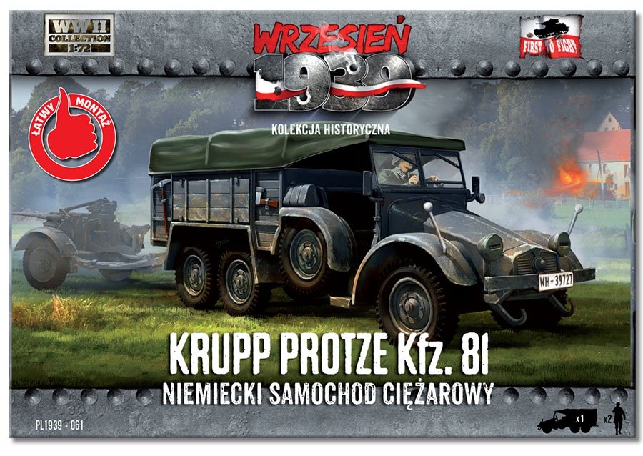 Premier à combattre le PL061 allemand KRUPP PROTZE Kfz. 81 camion (1/72) – image 2