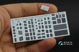 Quinta Studio QP48005 IL-2 (single seater) lights, hatches and panels (Zvezda) 1/48 – immagine 8