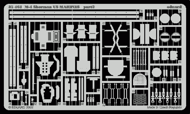 Eduard 35461 M-4 Sherman US MARINES 1/35 Italeri – immagine 2