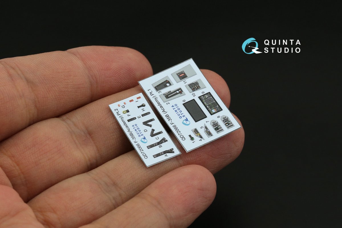 Quinta Studio QD72066 F-35B 3D-Printed &amp;amp; coloured Interior on decal paper (Academy) 1/72 – Bild 3