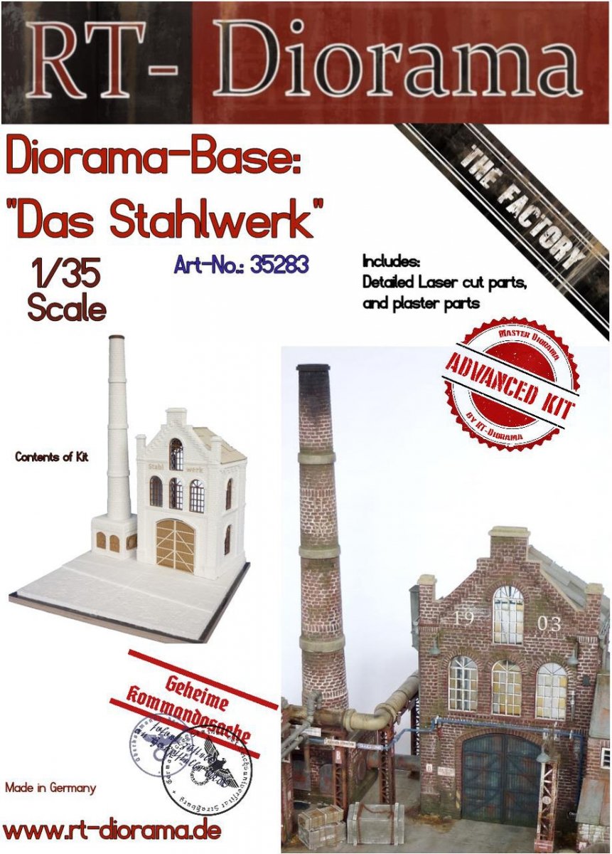 RT-Diorama 35283 Diorama-Base : &amp;quot;Das Stahlwerk&amp;quot; 1/35