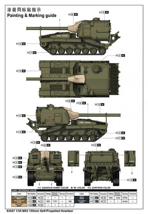 J&amp;#39;adore le kit 63547 M53 Obusier automoteur de 155 mm au 1/35 – image 3