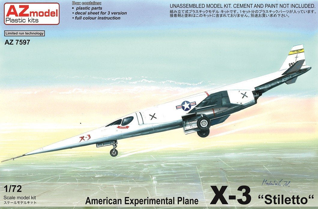 AZ Modèle AZ7597 X-3 Stilleto prototype (1/72)