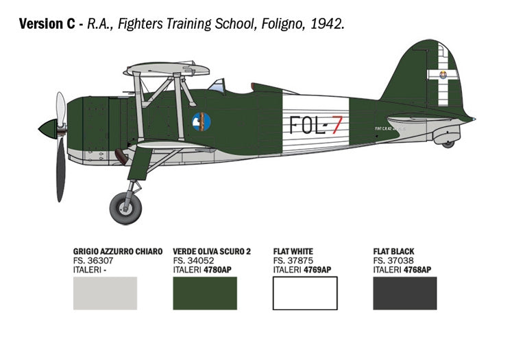 Italeri 2842 FIAT CR.42 Falco Assault / Night Fighter 1/48