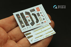 Quinta Studio QD35101 FW 190A-6 3D-Printed &amp;amp; coloured Interior on decal paper (Border Model) 1/35 – Bild 6